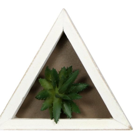 Succulent Wood Box Wall Hanging Art Decor 2 Pc Set - Picture 3 of 5